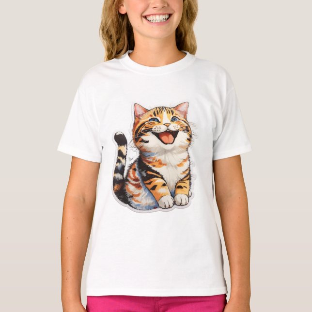 T-shirt Happy Cat (Devant)
