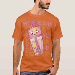 T-shirt Happy Chat Bubble Thé Japon Style Kawaii Anime Bob