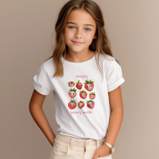 T-Shirt Happy Chemise fraise