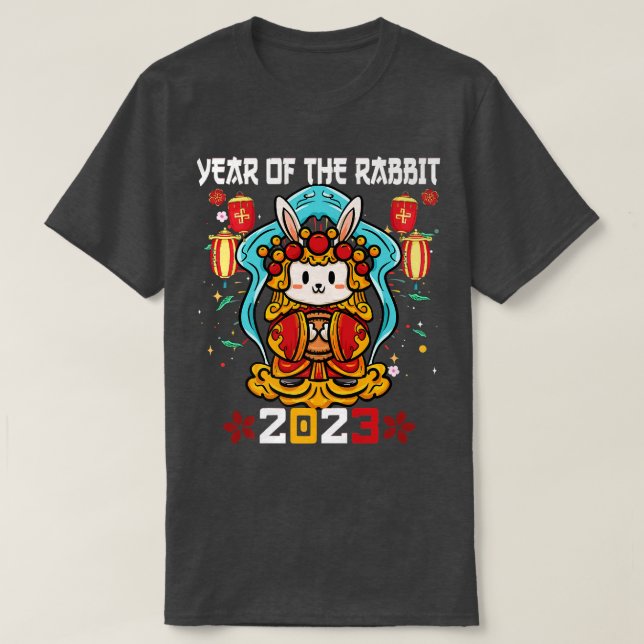 T-shirt Happy Chinese New Year 2023 Chinese Year Of The Ra (Design devant)