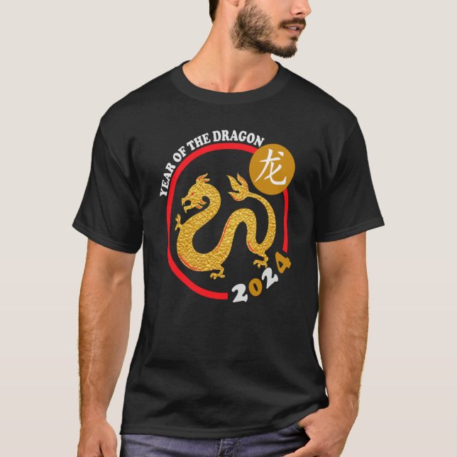 T-shirt Happy Chinese New Year 2024 Year of the Dragon Zod (Devant)