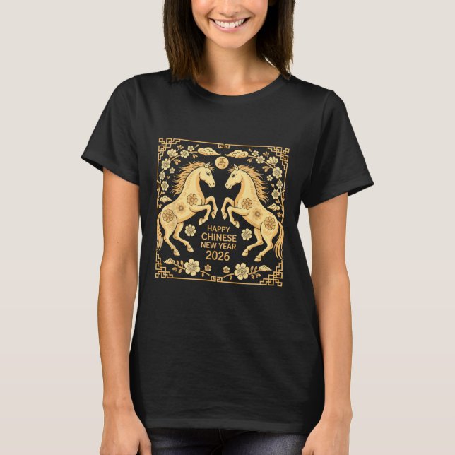 T-shirt Happy Chinese New Year 2026 Tee Lunar New Year Of  (Devant)