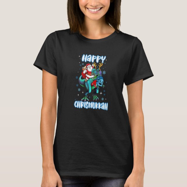 T-shirt Happy Chrismukkah  Hanukkah Christmas Jewish Xmas  (Devant)