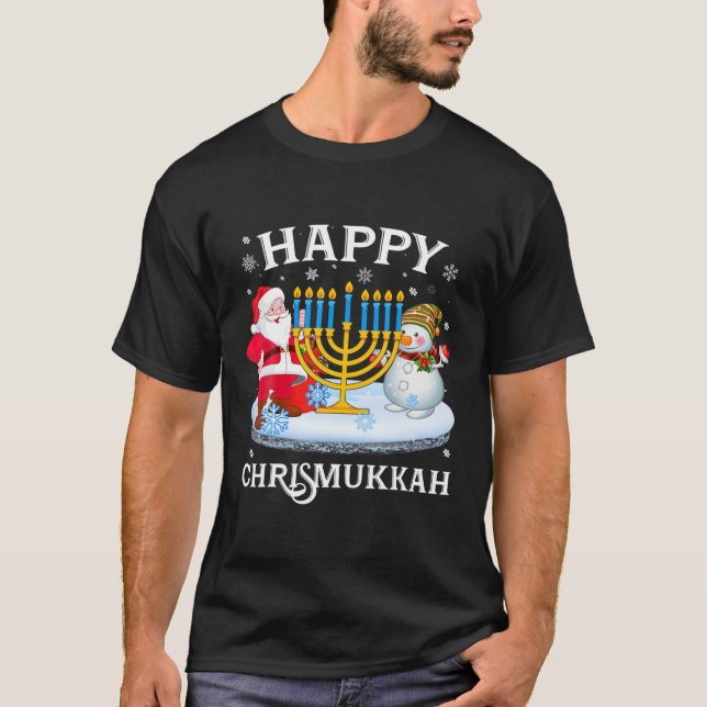 T-shirt Happy Chrismukkah Xmas (Devant)
