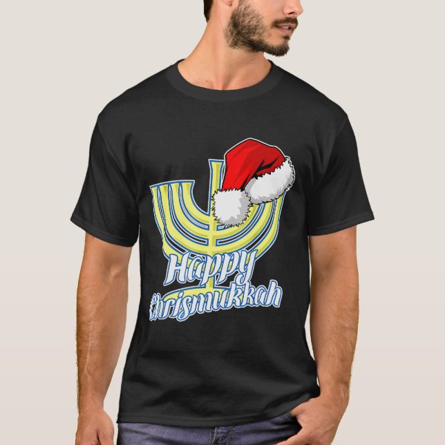 T-shirt Happy Christmukkah Hanukkah Christmas  (Devant)