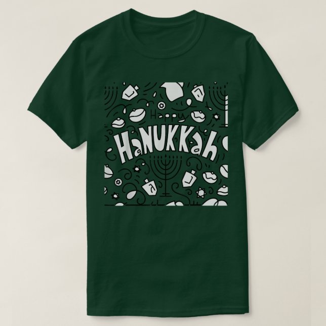T-shirt Happy cool Hanukkah Chanukah  2021 holiday charact (Design devant)