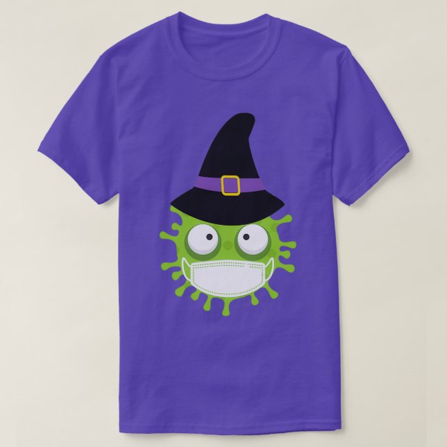 T-shirt Happy Coronaween Halloween 2020 Coronavirus Witch  (Design devant)