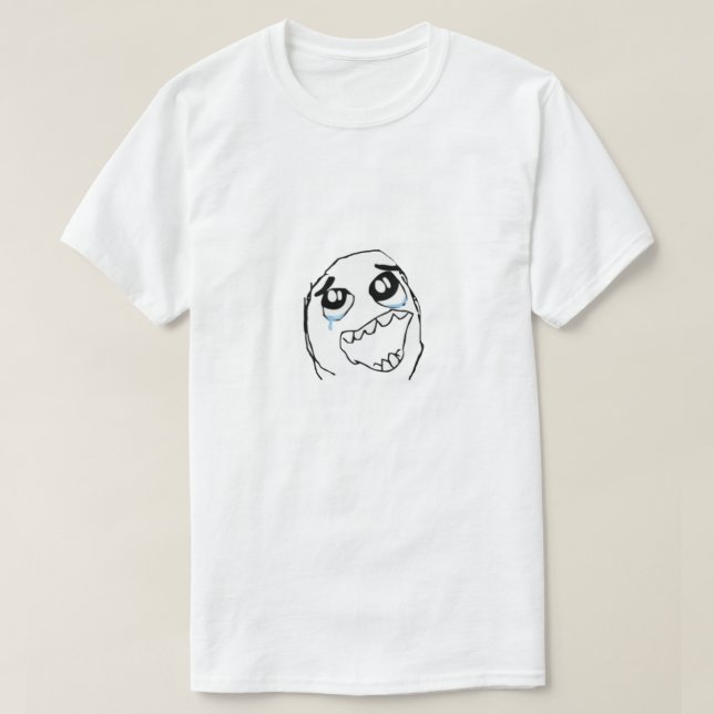 T-shirt Happy Derp Meme (Design devant)