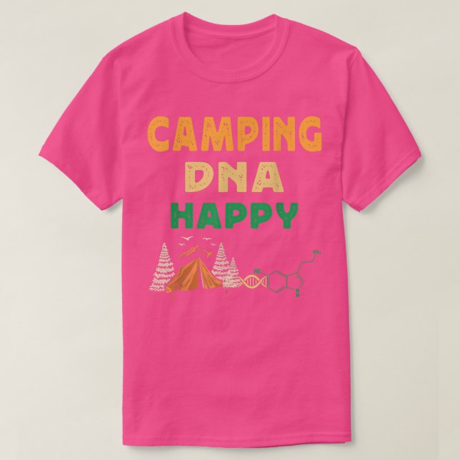 T-shirt Happy DNA Camping Nature  (Design devant)