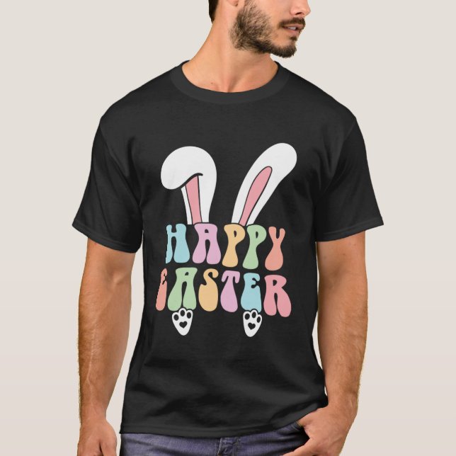 T-shirt Happy Easter Bunny  Cute Easter for Boys Girls  1 (Devant)