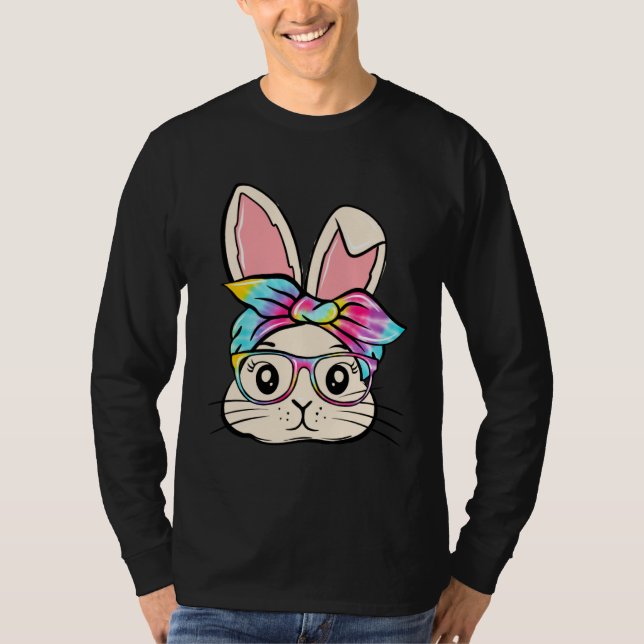 T-shirt Happy Easter  Bunny Glasses Rabbit Eggs Hunting Ti (Devant)