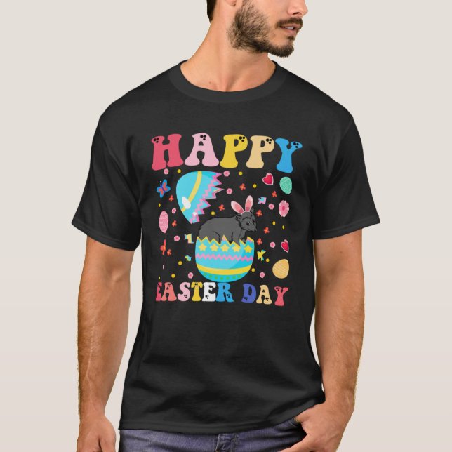 T-shirt Happy Easter Bunny Possum  Easter Day Groovy (Devant)
