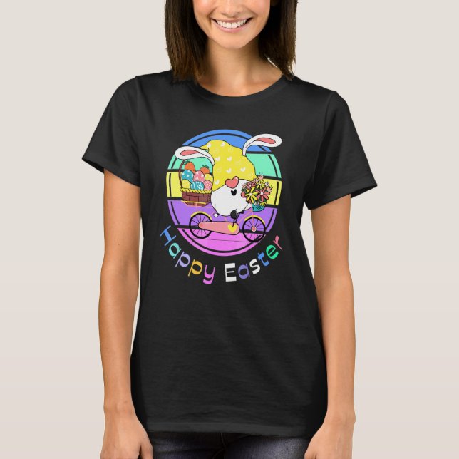 T-shirt Happy Easter Cute Bunny (Devant)