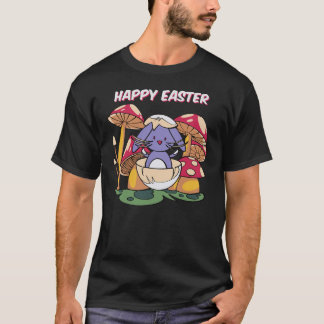 T-shirt Happy Easter Cute Bunny in Egg Kawaii Mushroom S