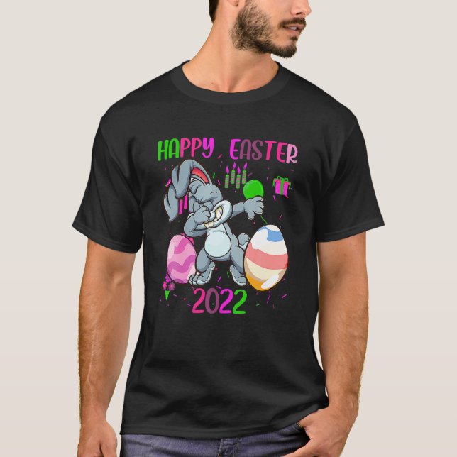 T-shirt Happy-Easter Day 2022 Funny Dabbing Easter Bunny C (Devant)