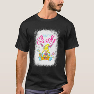 T-shirt Happy Easter Day Bunny Spring Gnome Easter Egg Hun