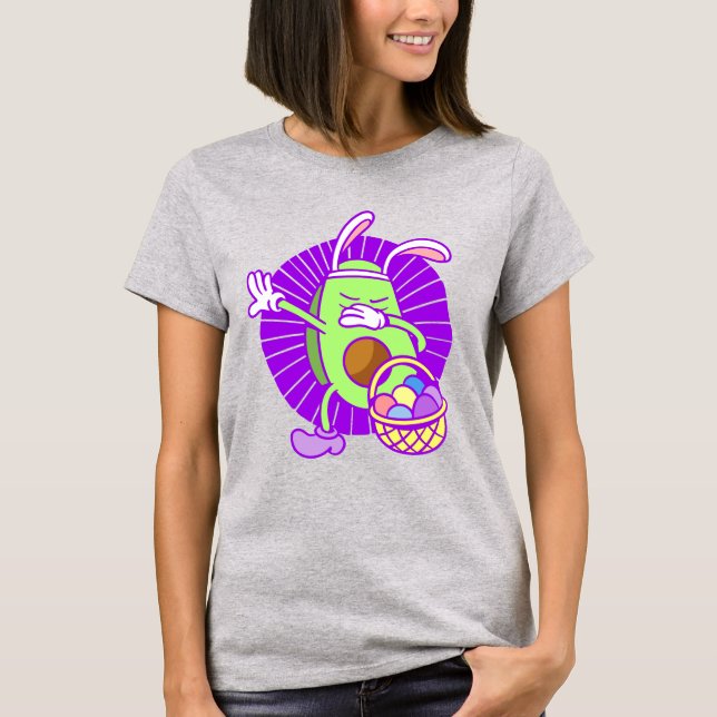 T-shirt happy Easter Egg avocat Bunny drôle dabing (Devant)