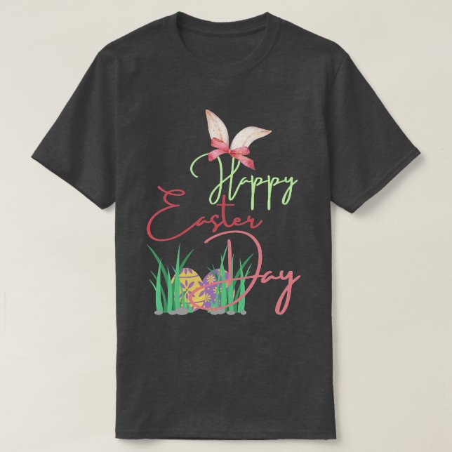 T-shirt Happy Easter Funny Bunny  (Design devant)