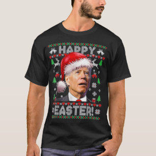 T-shirt Happy Easter Santa Joe Biden Christmas Ugly Sweate