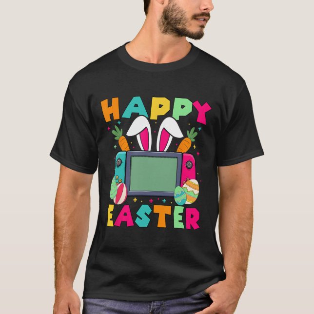 T-shirt Happy Easter Video Game Bunny Gaming Controller Ga (Devant)