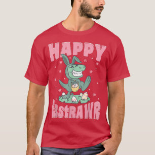 T-shirt Happy EastRAWR Chasseur d'oeufs Printemps Jour de