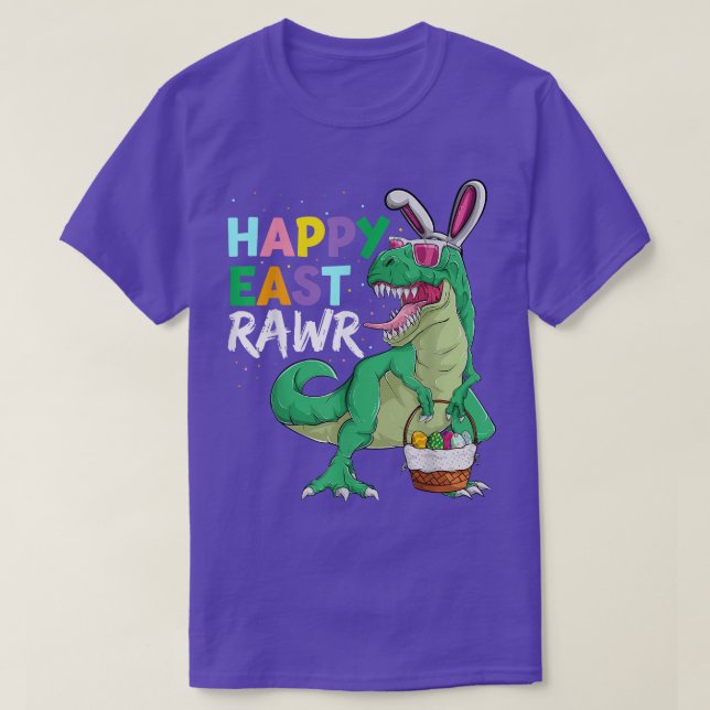 T-shirt Happy Eastrawr Dinosaur Bunny, Enfants Garçons Tre (Design devant)