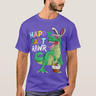 T-shirt Happy Eastrawr Dinosaur Bunny, Enfants Garçons Tre
