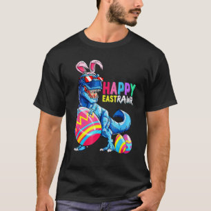 T-shirt Happy Eastrawr T Rex Dinosaur Easter Bunny Egg Cos