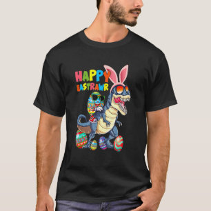T-shirt Happy Eastrawr T Rex Dinosaur Easter Bunny Egg Cos