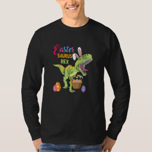 T-shirt Happy Eastrawr T Rex Dinosaur Easter Bunny Egg Cos
