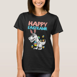 T-shirt Happy Eastrawr Trex Dinosaur Toddler Garçons Enfan