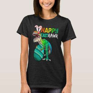 T-shirt Happy Eastrawr Trex Easter Bunny Egg Dinosau drôle