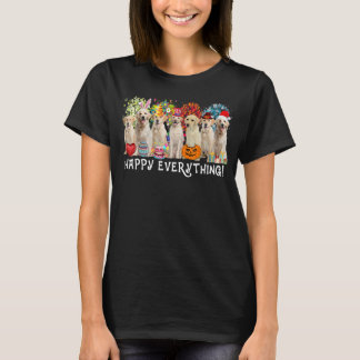 T-shirt Happy Everything Labrador Retriever Chien Saisons