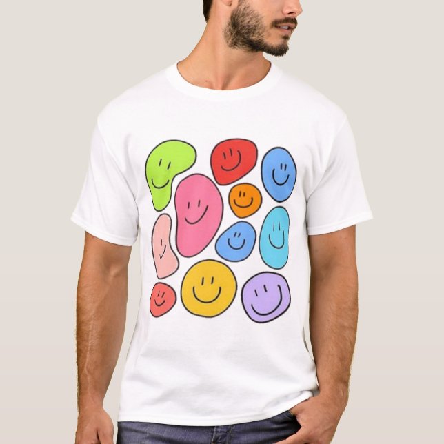T-shirt Happy Face Shirt, Smile Face shirt (Devant)