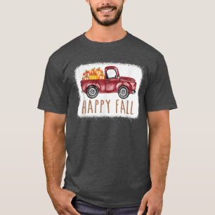 T-shirt Happy Fall Citrouille Love Camion Automne Automne