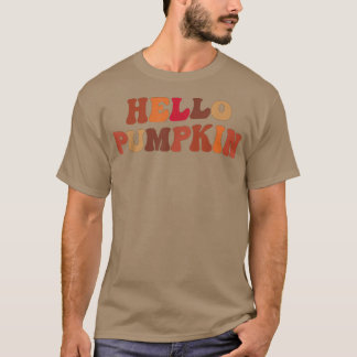 T-shirt Happy Fall Hello Pumpkin Retro Fall Autumn Vibes