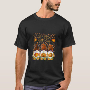 T-shirt Happy Fall Y all mignons Gnomes Citrouille Autumn 