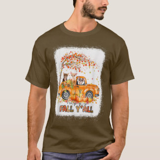 T-shirt Happy Fall Y'all Chihuahua équitation Camion Citro