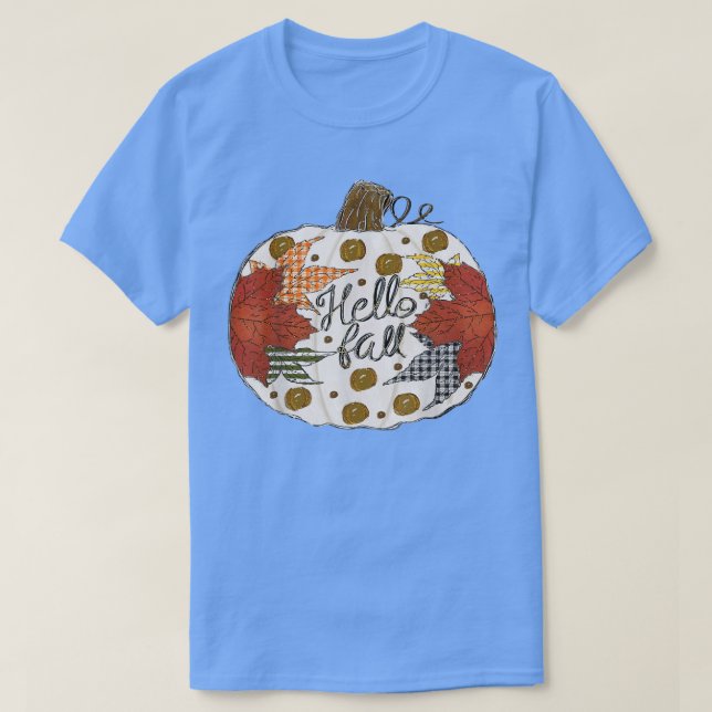 T-shirt Happy Fall Y'all Femmes Hommes Citrouille Automne  (Design devant)