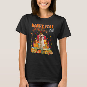 T-shirt Happy Fall Y'all Golden Retriever sur le Citrouill