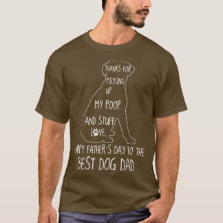 T-shirt Happy Fête des pères Chien Papa Merci D'Avoir Rama