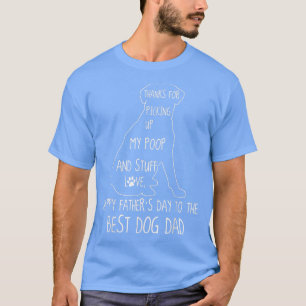 T-shirt Happy Fête des pères Chien Papa Merci D'Avoir Rama