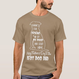 T-shirt Happy Fête des pères Chien Papa Merci D'Avoir Rama