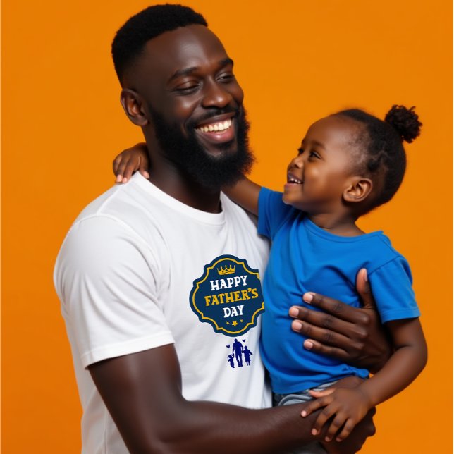 T-shirt Happy Fête des pères Crown & Kids - Un hommage roy (Créateur téléchargé)
