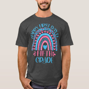 T-shirt Happy First Day Of Fifth Grade 5th Grade Back To S