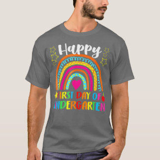 T-shirt Happy First Day Of Kindergarten School Teacher Rai