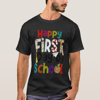 T-shirt Happy First Day Of School Teachers Students Back T
