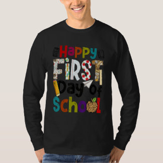 T-shirt Happy First Day Of School Teachers Students Back T