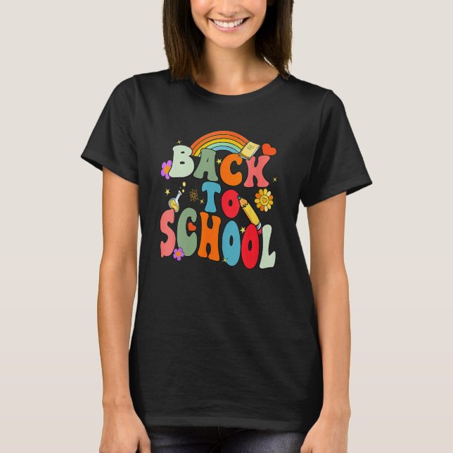 T-shirt Happy First Day Of School Welcome Back To School S (Devant)