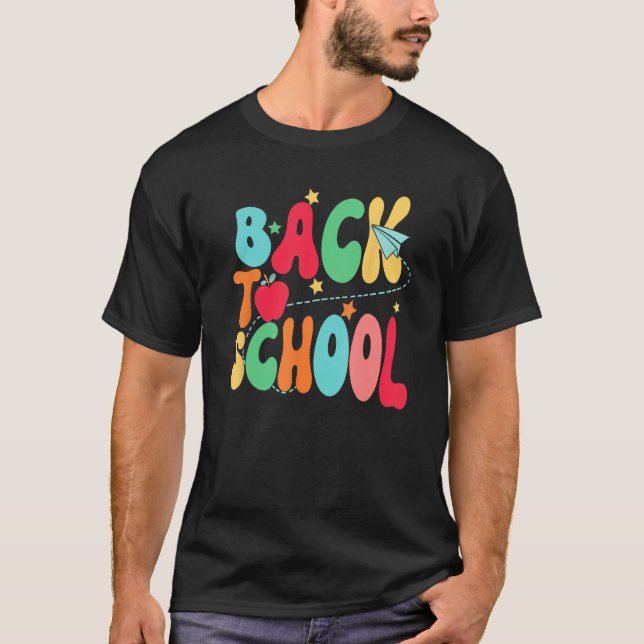 T-shirt Happy First Day Of School Welcome Back To School S (Devant)